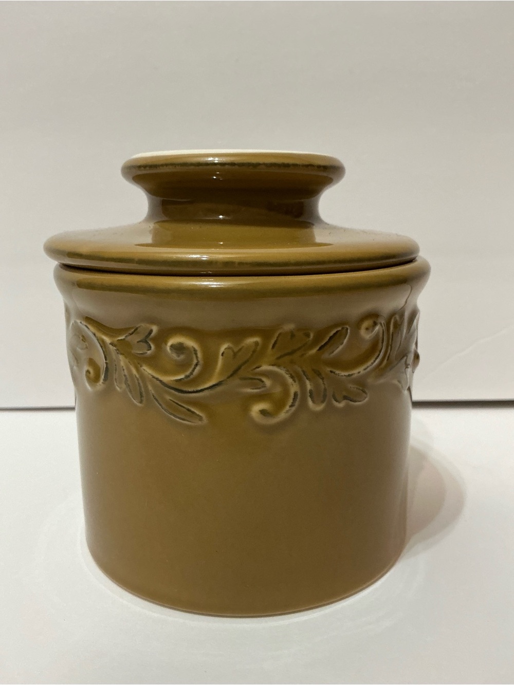 L Tremain The Original Butter Bell Crock Antique Collection Sienna Brown Mocha